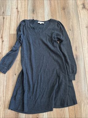 Loft grey sweater dress. Super comfortable! Aline flattering cut.